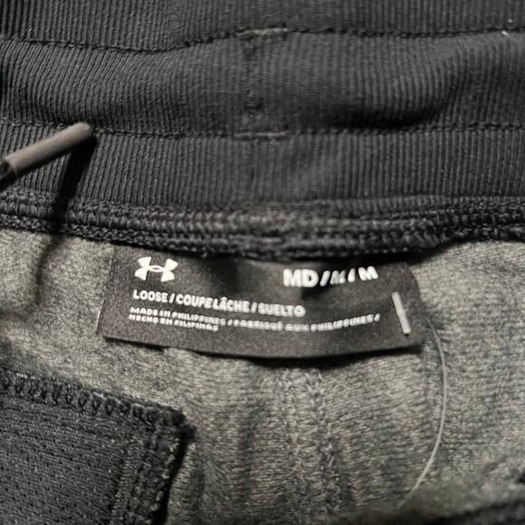 Under Armour Pants Mens Medium Sportstyle Tricot Joggers Sweat Pants Zip Pocket - Picture 6 of 10